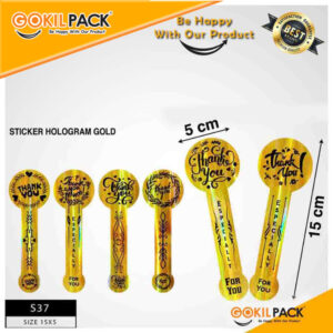 Sticker Segel|Sticker Sealer |Sticker Hologram|Sticker Thank You |S37