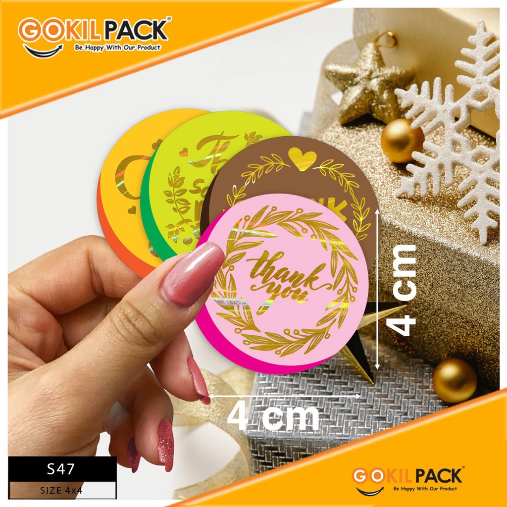 Sticker Segel|Sticker Sealer |Sticker Murah|Sticker Thank You|S47 - Image 2