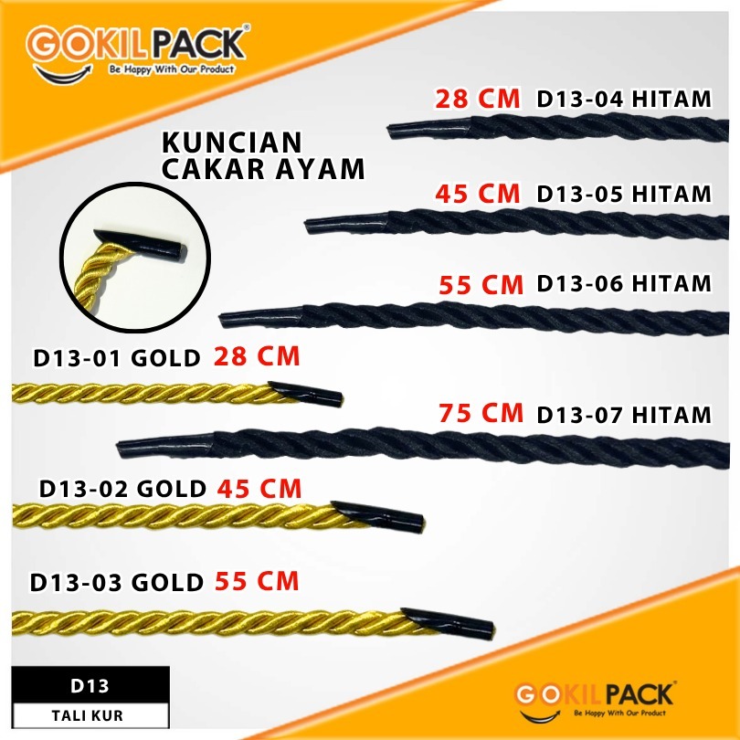 Tali Kepang | Tali Sumbu | Tali Polyester | Hitam | Murah 5 mm