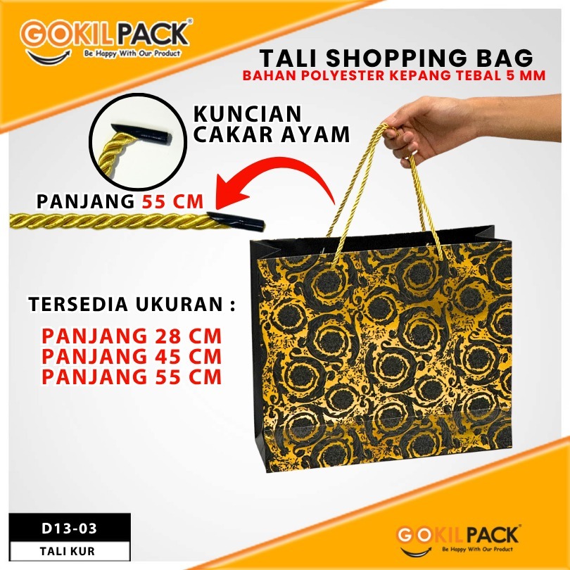 Tali Kepang | Tali Sumbu | Tali Polyester | Hitam | Murah 5 mm - Image 4