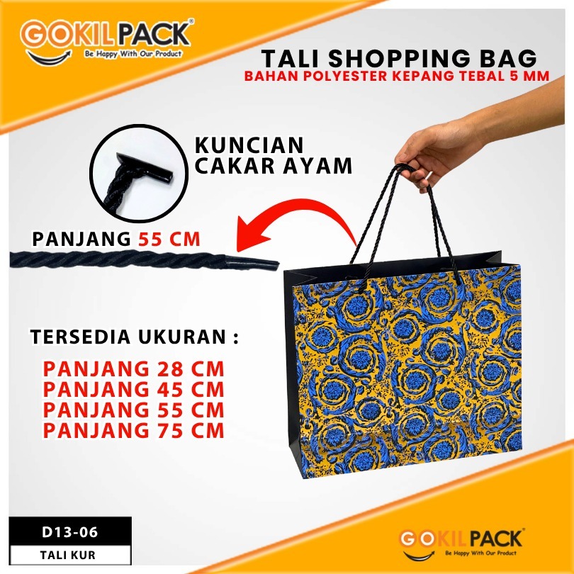 Tali Kepang | Tali Sumbu | Tali Polyester | Hitam | Murah 5 mm - Image 7