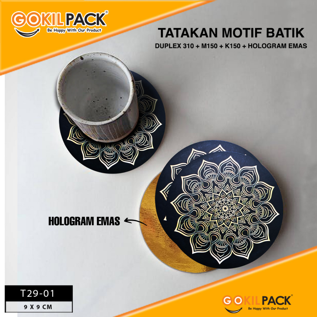 Tatakan Gelas|Coaster|Alas|Anti Panas|Cangkir|Drink|Coffee|T29/Minimal 20pcs - Image 2