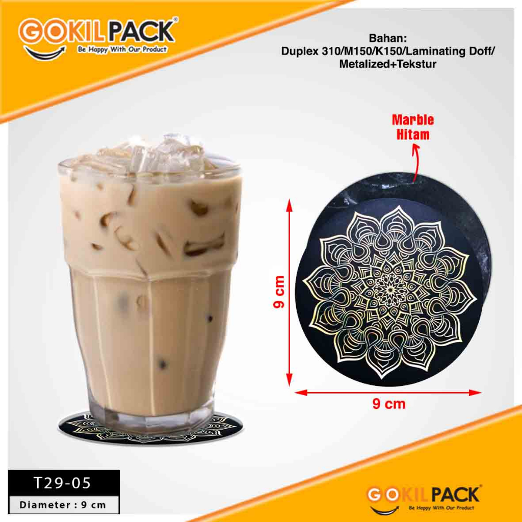 Tatakan Gelas|Coaster|Alas|Anti Panas|Cangkir|Drink|Coffee|T29/Minimal 20pcs - Image 6