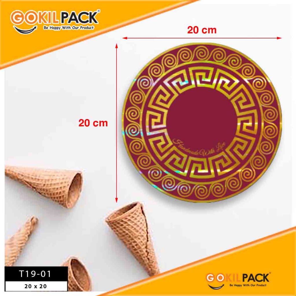 Tatakan Kue|Cake Board|Alas Kue|Tray|Aksesoris Kue|Bulat|20X20|T19 - Image 2