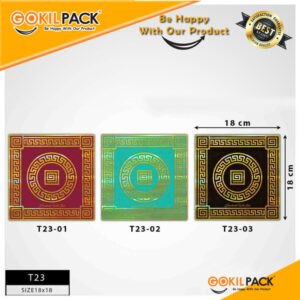 Tatakan Kue|Cake Board|Alas Kue|Tray|Aksesoris Kue|Kotak|17.5X17.5|T23