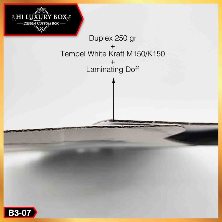 Kotak Gable - Box Kado Jumbo - Motif Marble - Ukuran 60x25x14 - B3-07B - Image 2