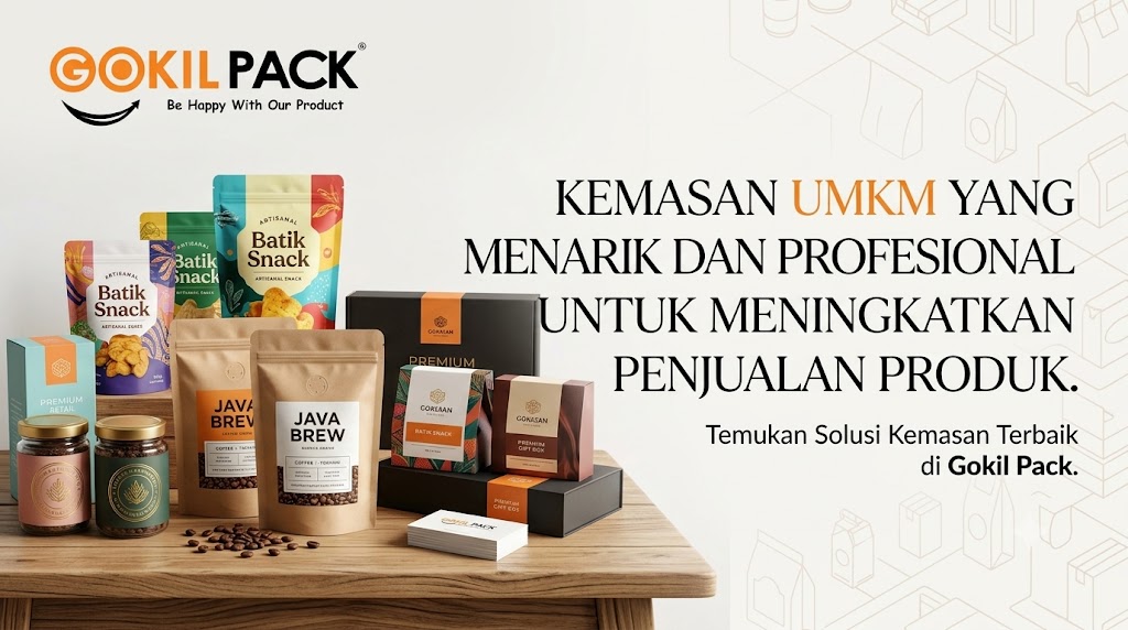Contoh kemasan UMKM yang menarik dan profesional untuk meningkatkan penjualan produk