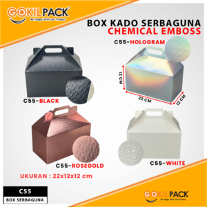 Handle Chemical Embos|Kotak Serbaguna|Hampers|22x12x12cm|C55