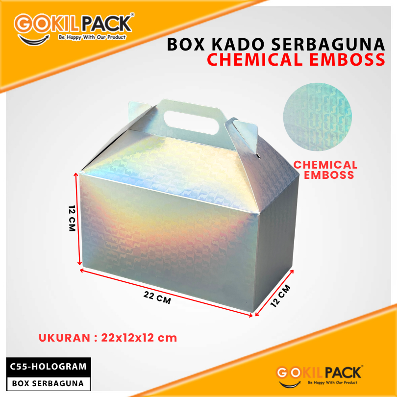 Handle Chemical Embos|Kotak Serbaguna|Hampers|22x12x12cm|C55 - Image 4