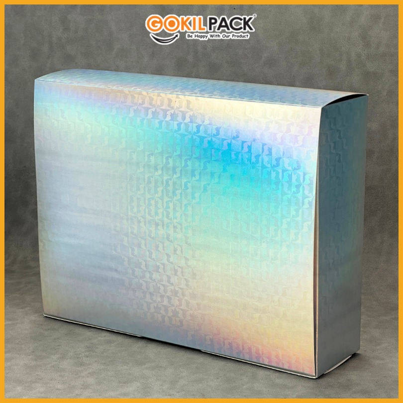 Kotak Box Kado / Chemical Embos / Box Hologram / Gift/ 29x22x8cm/ C54 - Image 6