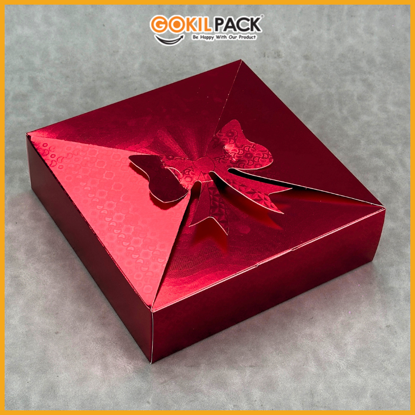 Box Natal / Kotak Kue Merry Christmas / Gift Box Natal Ekslusif / 22x22x6,5cm / C65 - Image 4