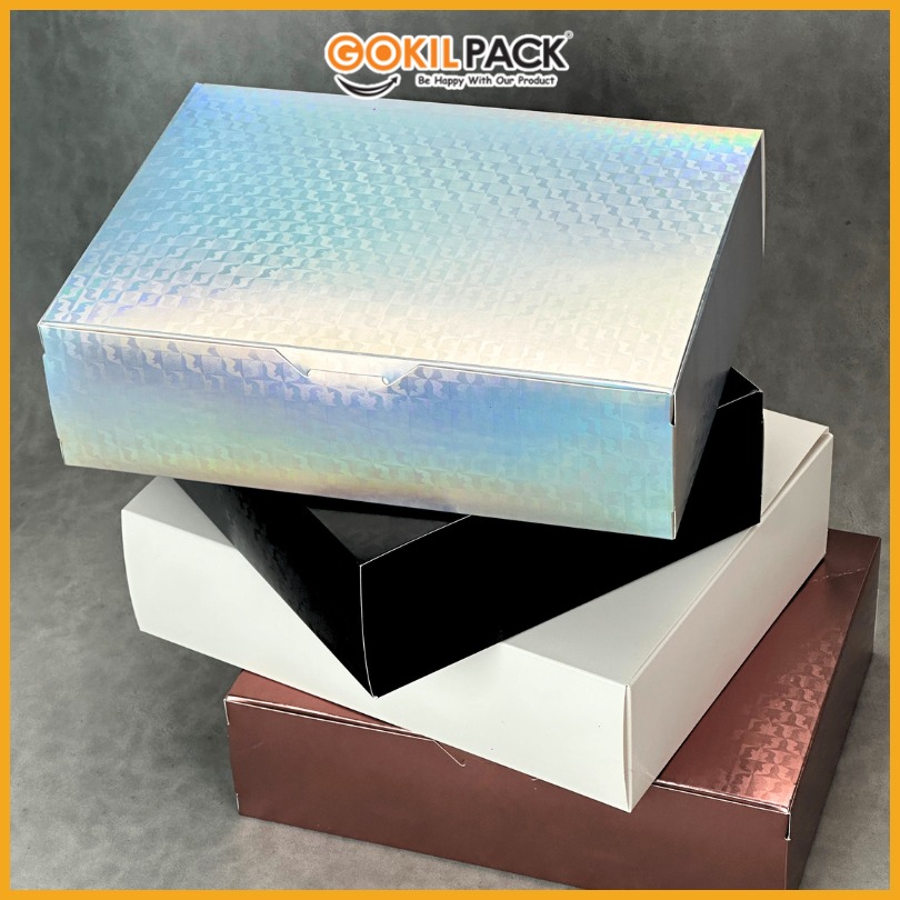 Kotak Box Kado / Chemical Embos / Box Hologram / Gift/ 29x22x8cm/ C54 - Image 7