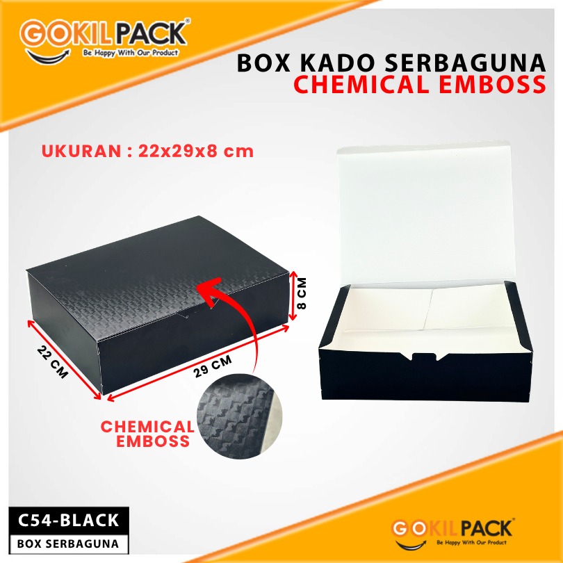 Kotak Box Kado / Chemical Embos / Box Hologram / Gift/ 29x22x8cm/ C54 - Image 2