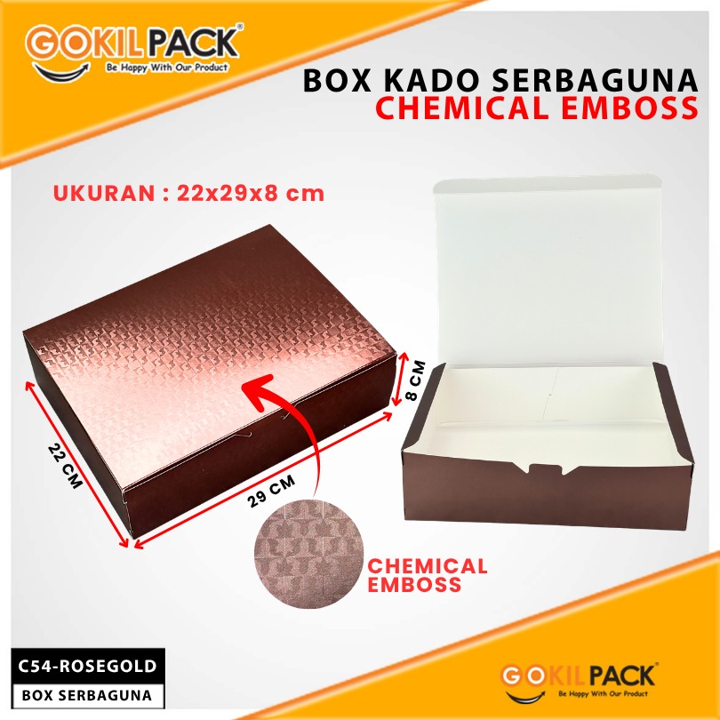 Kotak Box Kado / Chemical Embos / Box Hologram / Gift/ 29x22x8cm/ C54 - Image 4