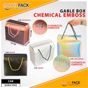 Box Hampers / Gable Box / Kotak Souvenir Hadiah / 25x12,5x17,5cm / C68