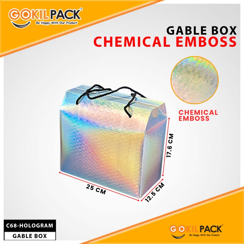 Box Hampers / Gable Box / Kotak Souvenir Hadiah / 25x12,5x17,5cm / C68 - Image 4