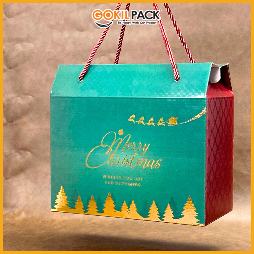 Box Hampers / Gable Box Natal / Kotak Souvenir Hadiah / Christmas Edition / 25x13x22,5cm / B132 - Image 3