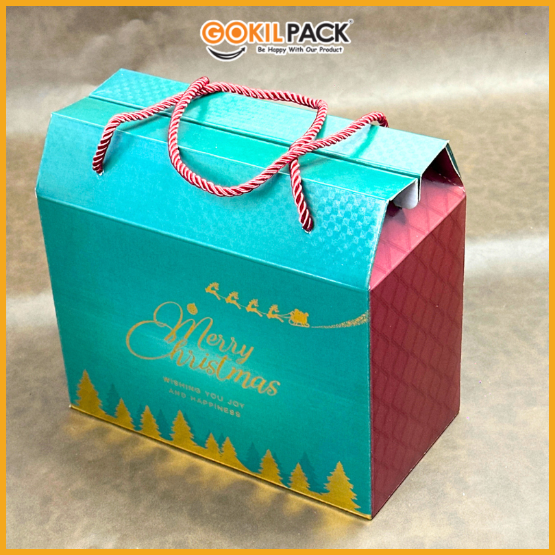 Box Hampers / Gable Box Natal / Kotak Souvenir Hadiah / Christmas Edition / 25x13x22,5cm / B132 - Image 4