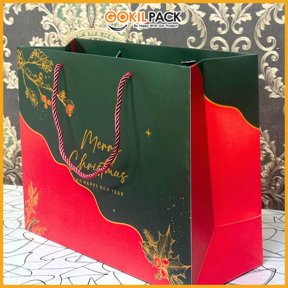 Paper Bag Natal / Crishtmas Edition / Premium / Tas Kado / 37,5x15x30cm / PB28 - Image 3