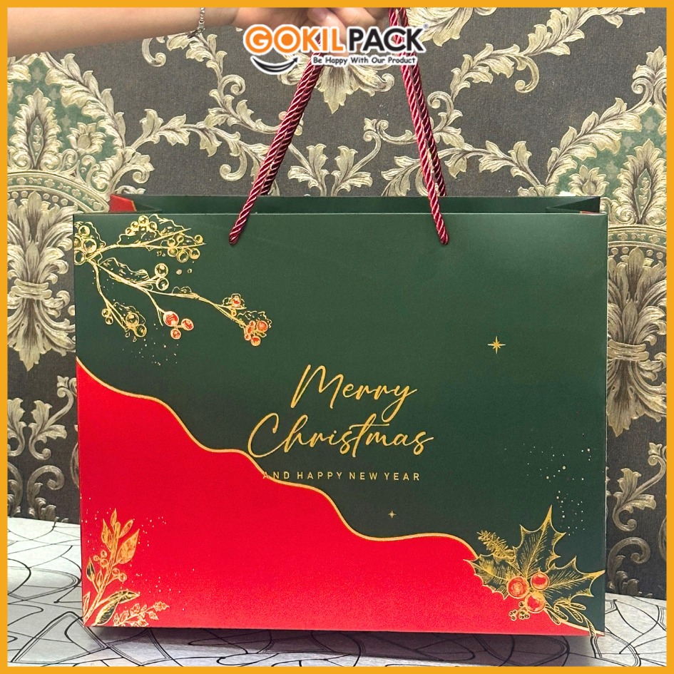 Paper Bag Natal / Crishtmas Edition / Premium / Tas Kado / 37,5x15x30cm / PB28 - Image 4